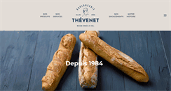 Desktop Screenshot of boulangeriethevenet.com