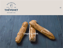 Tablet Screenshot of boulangeriethevenet.com